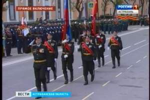 В Астрахани на площади имени Ленина прошла генеральная репетиция парада Победы