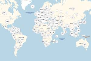 Появилась онлайн-карта распространения коронавируса в мире
