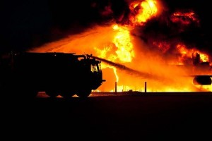 В Ахтубинске потушили 2 крупных пожара