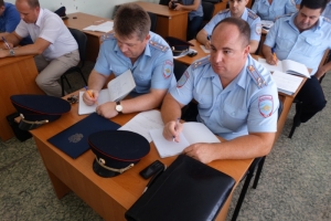В Астрахани проведены учебно-методические сборы начальников отделов полиции