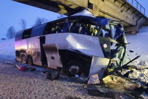 Решается вопрос о транспортировке в Астрахань тел погибших в ДТП с рейсовым автобусом