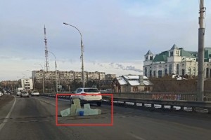 На Новом мосту в&#160;Астрахани появился необычный &#171;Лежачий полицейский&#187;