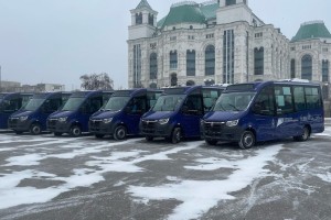 Сегодня на дороги Астрахани вышли первые автобусы малого класса