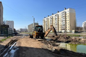 В Астрахани ремонтируют газопровод, поврежденный коммунальщиками