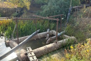 В Астрахани СНТ нелегально качали воду из протока Царев В Астрахани СНТ нелегально качали воду из протока Царев