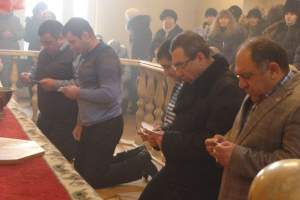 В армянской церкви верующие отметили годовщину освещения храма