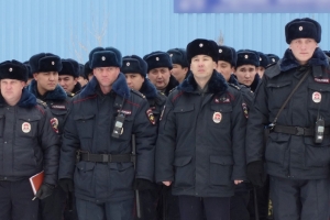 В Астрахани состоялся гарнизонный развод нарядов полиции