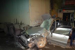 В Астрахани уходя от погони погиб водитель внедорожника