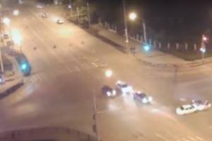 Авария в Астрахани (видео)