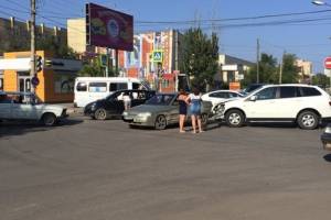 Массовая авария в Астрахани.Фото