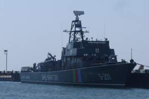 В Астрахань прибыл сторожевой корабль Государственной пограничной службы Азербайджанской Республики