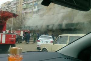 Подробности пожара около центрального рынка в Астрахани