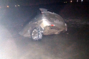 В Астраханской области Ford ушёл под воду из-за неудачного дрифта