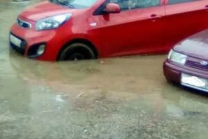 Потоп в Военном городке в Астрахани