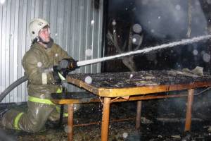 В Астрахани горел офис