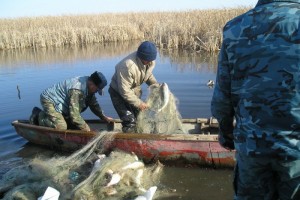 В Икрянинском районе поймали двух браконьеров с запрещёнными орудиями лова
