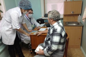 Мобильная поликлиника Центра медпрофилактики обследовала жителей Володарского района
