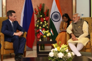 Астраханский губернатор встретился с премьер-министром Индии