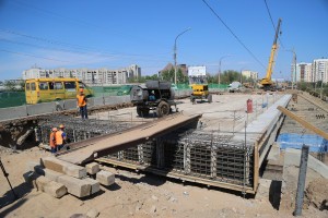 Ремонт путепровода «Вокзальный»: готовят к заливке бетона и «лечат» железобетонные конструкции