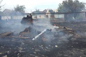Страшный пожар в Трусовском районе Астрахани тушили больше трех часов