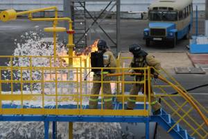 В ООО «Газпром добыча Астрахань» состоялась презентация Автоматизированного учебно-тренировочного огневого комплекса