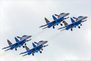 В небе над Астраханью «Стрижи» и «Русские витязи» покажут высший пилотаж