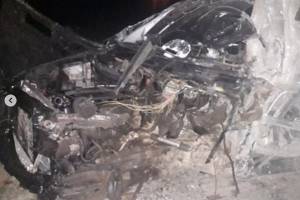 Под Астраханью в страшной аварии погиб полицейский, который вез пассажира в больницу