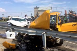 В Астрахани автоледи устроила аварию с шестью пострадавшими