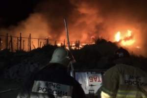 Пожар в Трусовском районе Астрахани тушили до 6 утра
