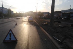 Утренняя погоня за пьяным водителем в Астрахани закончилась жуткой аварией