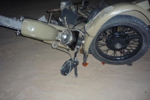В Астраханской области в результате  опрокидывания мотоцикла погиб мужчина