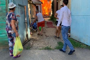 Пожар на улице Московской