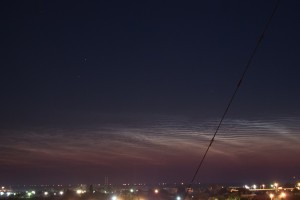 Астраханский астрофотограф запечатлел серебристые облака