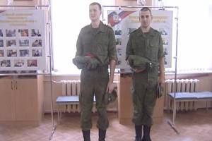 Два призывника из Астраханской области отправились служить в научную роту