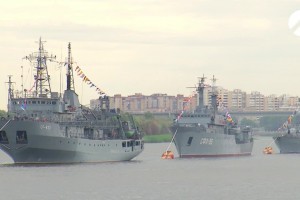 Астраханцы завтра увидят парад кораблей Каспийской флотилии и салют