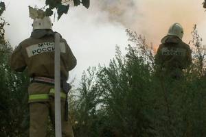 В Астрахани произошел крупный пожар