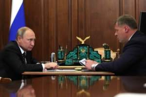 Глава Астраханской области встретился с Владимиром Путиным