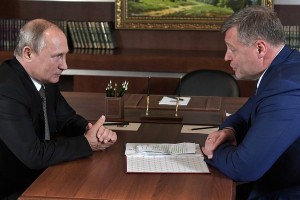 Рабочая встреча с врио губернатора Астраханской области Игорем Бабушкиным