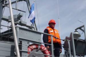 “Астрахань” с другими кораблями Каспийской флотилии приступили к учениям