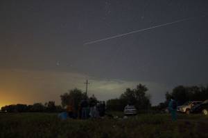 В небе над Астраханью запечатлели странный метеор