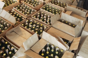 В Астраханской области задержали около 3 тысяч бутылок с алкоголем из Казахстана
