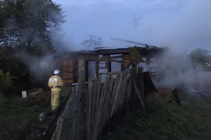 При пожаре в Камызякском районе спасли двух человек