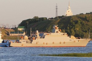 Корабли Каспийской флотилии вышли в море на тренировку