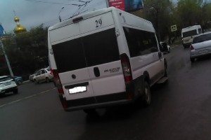 В Астрахани маршрутное такси №29 остаётся на линии