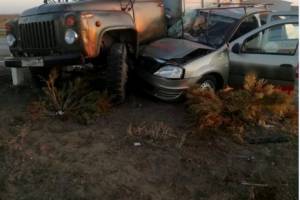 Четыре человека, в том числе дети, пострадали в ДТП с грузовиком под Астраханью