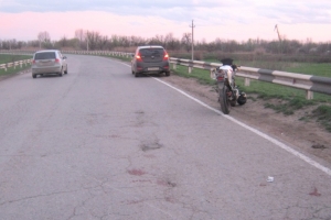 В Астраханской области нетрезвый водитель мотоцикла совершил ДТП
