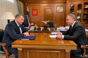 Астраханский губернатор встретился с зам председателя кабинета министров РФ Виталием Мутко