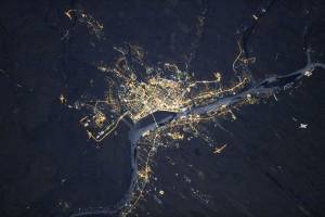 Просто космос: фото ночной Астрахани с околоземной орбиты