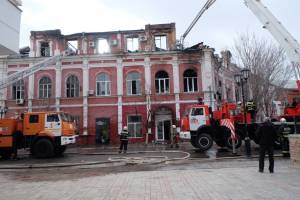 Жильцы сгоревшего дома на Советской попросили охрану