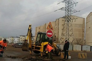 На улице Бориса Алексеева перекрыли место строительства новой дороги